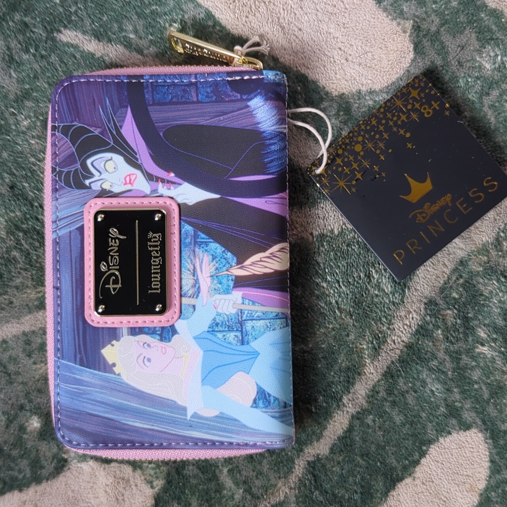 NWT SLEEPING BEAUTY DISNEY X LOUNGEFLY WALLET
